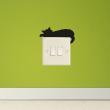 Adesivi Prese e Interruttori - Adesivo murale sdraiato gatto - ambiance-sticker.com