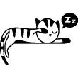 Adesivi Prese e Interruttori - Adesivo murale gattino di sonno 2 - ambiance-sticker.com