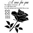 Adesivo citazione A rose for you - ambiance-sticker.com