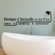 Adesivi con frasi - Adesivo citazione Bains chauds 0,5 cts... - ambiance-sticker.com