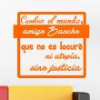 Adesivi con frasi - Adesivo citazione Cambiar el mundo - ambiance-sticker.com
