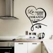 Adesivi con frasi - Adesivo citazione cucina  La cocina es el Corazon de la casa - ambiance-sticker.com