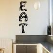 Adesivi murali per la cucina - Adesivo citazione cucina  Pannello luminoso Eat - ambiance-sticker.com