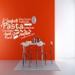 Adesivi murali per la cucina - Adesivo citazione cucina Spaghetti Maccheroni Pasta - ambiance-sticker.com