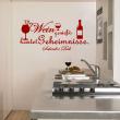 Adesivi murali per la cucina - Adesivo citazione cucina Wer wein geniekt - Salvador Dali - ambiance-sticker.com
