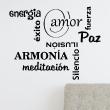 Adesivi con frasi - Adesivo citazione Energia, éxito, armonia - ambiance-sticker.com