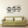 Adesivi murali design - Adesivo citazione festival de moustache - ambiance-sticker.com