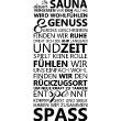 Adesivi con frasi - Adesivo citazione in dieser sauna - ambiance-sticker.com