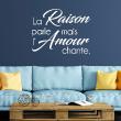Adesivi con frasi - Adesivo citazione l'amour chante - ambiance-sticker.com
