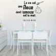 Adesivi con frasi -  Adesivo La vie, l'amour - Victor Hugo - ambiance-sticker.com