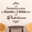 Adesivi con frasi - Adesivo citazione Le succès et l'échec ... - ambiance-sticker.com