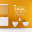Adesivi con frasi - Adesivo citazione Les règles des toilettes - ambiance-sticker.com