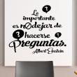 Adesivi con frasi - Adesivo citazione Lo importante es ...(Albert Einstein) - ambiance-sticker.com