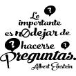 Adesivo citazione Lo importante es ...(Albert Einstein) - ambiance-sticker.com
