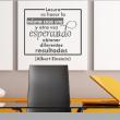 Adesivo citazione Locura es hacer la y otra ... (Albert Einstein) - ambiance-sticker.com