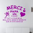 Adesivi con frasi - Adesivo murali Merci papa - ambiance-sticker.com
