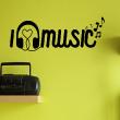 Adesivi murali musica - Adesivo citazione musica i love music - ambiance-sticker.com