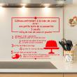 Adesivi murali per la cucina - Adesivo decorativo citazione ricetta Gâteau à la noix de coco - ambiance-sticker.com