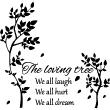 Adesivi murali fiori - Adesivo citazione The loving tree - ambiance-sticker.com