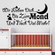 Adesivi murali per bambini - Adesivi citazione Wir lieben dich ... - ambiance-sticker.com