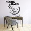 Adesivo citazione Work hard & be kind - ambiance-sticker.com