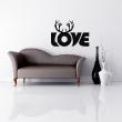 Adesivi Amore - Adesivo murali Corno Love - ambiance-sticker.com