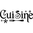 Adesivi con frasi - Adesivo  Cuisine design - ambiance-sticker.com