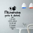 Adesivi murali per la cucina - Adesivo cucina ricetta Milkshake peche & abricot - ambiance-sticker.com