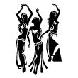 Adesivi murali musica - Adesivo Danzatrici indiane - ambiance-sticker.com