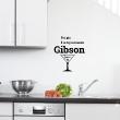 Adesivi murali per la cucina - Adesivo decorativo cocktail Gibson - ambiance-sticker.com