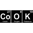 Adesivi murali per la cucina - Adesivo decorativo Cook / tavola periodica degli elementi - ambiance-sticker.com