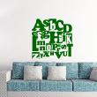 Adesivo Disegno alfabeto - ambiance-sticker.com