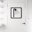 Adesivi de pareti per bagno - Adesivo Soffione doccia design - ambiance-sticker.com