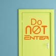 Adesivi di porte - Adesivo di porta Do not enter - ambiance-sticker.com