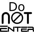 Adesivi di porte - Adesivo di porta Do not enter - ambiance-sticker.com