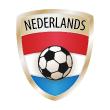 Adesivi e Stickers Auto - Adesivo Bandiera con il calcio, Paesi Bassi - ambiance-sticker.com