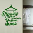 Adesivo Dressing clothes jackets dresses shoes - ambiance-sticker.com