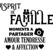 Adesivi Amore - Adesivo murali Esprit de famille - ambiance-sticker.com