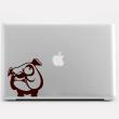 Adesivo Protabili PC e MAC - Adesivo Figura Bulldog - ambiance-sticker.com