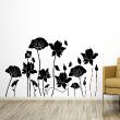 Adesivi murali fiori - Adesivo Fiori e farfalle vicine - ambiance-sticker.com