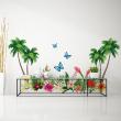 Adesivi murali fiori - Adesivo fiore paradiso tropicale - ambiance-sticker.com