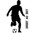 Adesivi sport e calcio - Adesivo Calciatore droit au but - ambiance-sticker.com