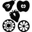 Adesivi murali per la frigorifero - Adesivo decorativo Frutta - ambiance-sticker.com