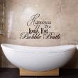 Adesivi de pareti per bagno - Adesivo Happiness is a long, hot Bobble Bath - ambiance-sticker.com