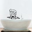Adesivi de pareti per bagno - Adesivo Adesivo Bagnato cucciolo - ambiance-sticker.com