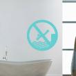 Adesivi de pareti per bagno - Adesivo Vietato tuffarsi - ambiance-sticker.com