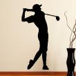 Adesivi sport e calcio - Adesivo murali giocatore di golf - ambiance-sticker.com