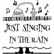 Adesivi murali musica - Adesivo Just singing in the rain - ambiance-sticker.com
