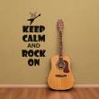 Adesivi con 'Keep Calm' - Adesivo murali Keep calm and rock on - ambiance-sticker.com
