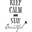 Adesivi con 'Keep Calm' - Adesivo murali Rimanere bello - ambiance-sticker.com